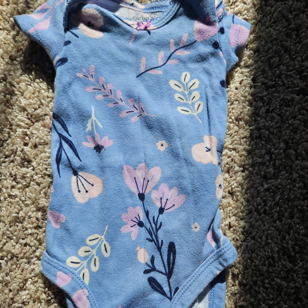 Carter's Floral Print Baby Bodysuit